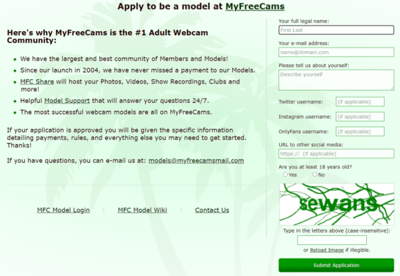 Model Sign Up Become MyFreeCams model sign up in 2026 step by step